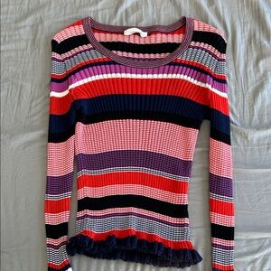 Boss Multicolor Striped Knit Top